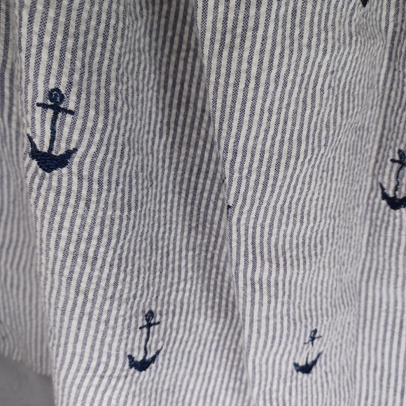 Lucy Love Blue and White With Anchors Halter Style Top - Picture 11 of 12